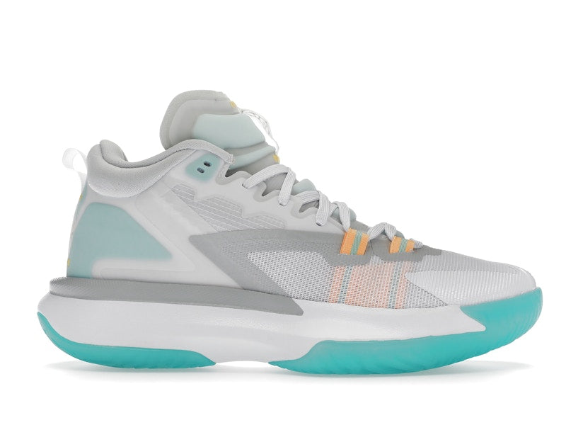 Jordan Zion 1 White Dynamic Turquoise