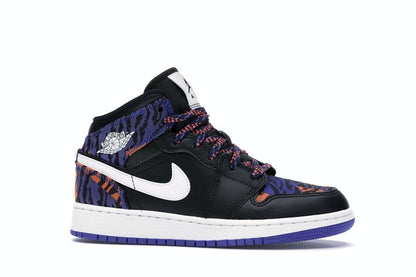 Jordan 1 Mid Multi-Color Tiger Stripe (GS)