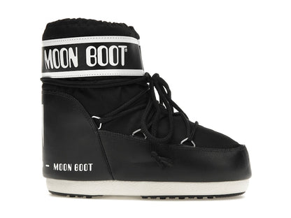 Moon Boot Icon Low Nylon Boot Black White