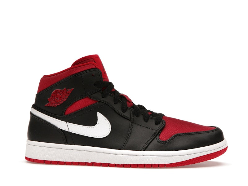 Jordan 1 Mid Black Gym Red White