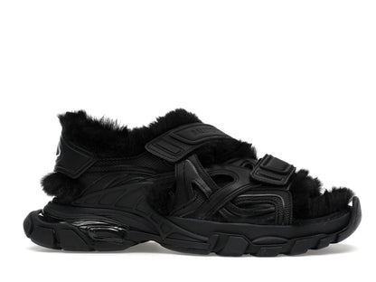 Balenciaga Track Sandal Fake Fur Black (Women's)