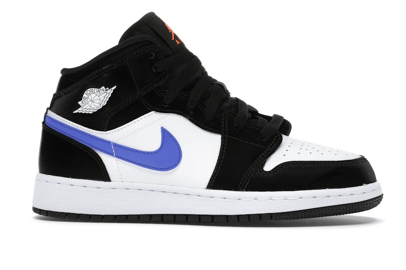Jordan 1 Mid Black Racer Blue White (GS)