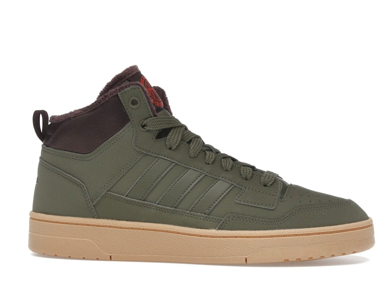 adidas Rapid Court Mid Winterized Olive Strata Shadow Brown Gum