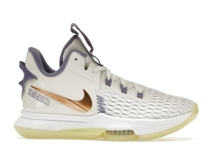 Nike LeBron Witness 5 Summit White Metallic Bronze