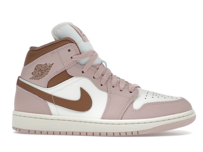 Jordan 1 Mid Pink Oxford Brown (Women's)