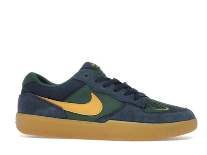 Nike SB Force 58 Midnight Navy Fir Gum Light Brown University Gold