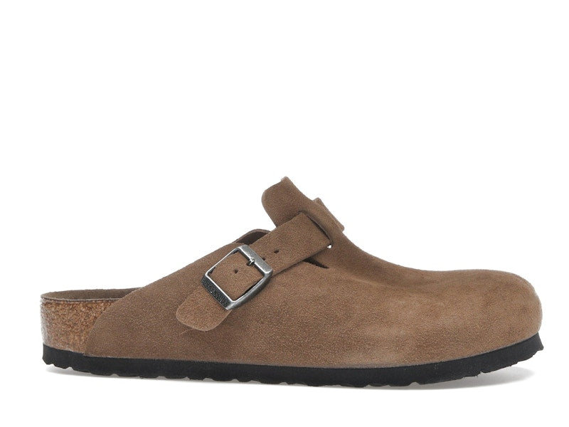 Birkenstock Boston Soft Footbed Suede Dark Tea Tonal