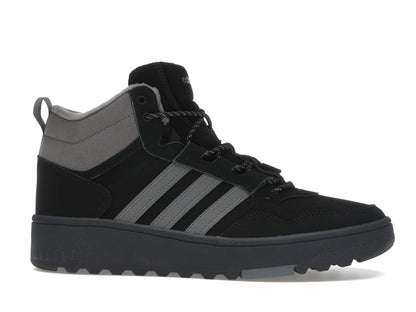 adidas Hoops 4.0 Mid Black Grey Four