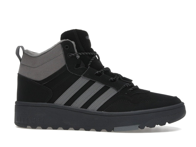 adidas Hoops 4.0 Mid Black Grey Four