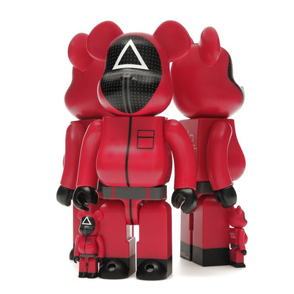 Bearbrick x Squid Game Guard (Circle/Triangle/Square) 100% & 400% Set of 3