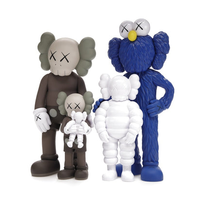 KAWS Family Vinyl Figures Brown/Blue/White