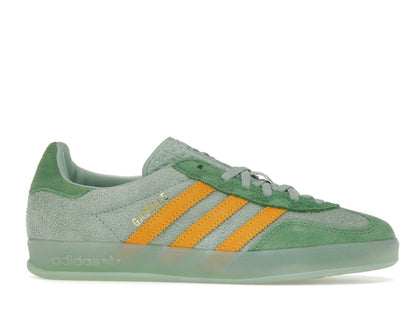 adidas Gazelle Indoor Hazy Green Crew Yellow (Women's)
