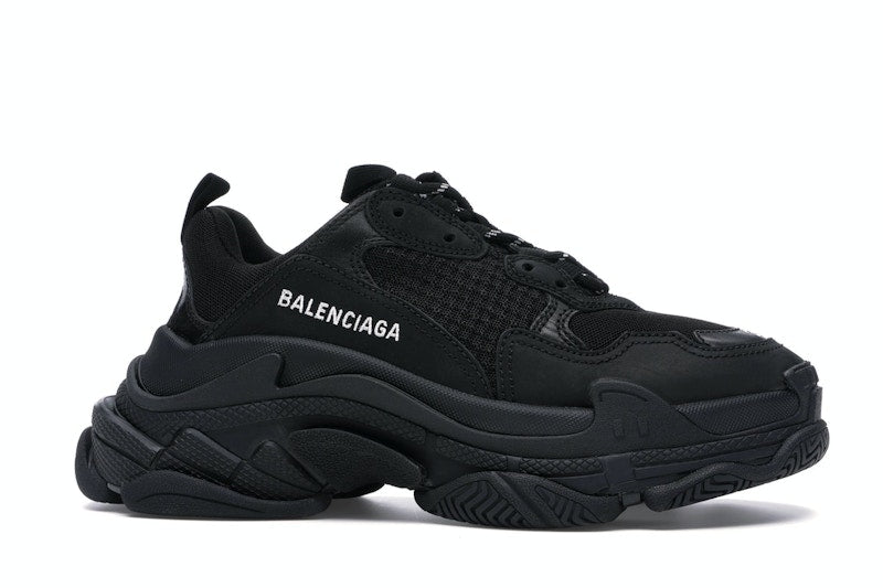 Balenciaga Triple S Triple Black (2018) Reissue Nondistressed (Women's)