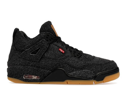 Jordan 4 Retro Levi's Black (GS) (Levi's Tag)