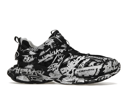 Balenciaga Track Graffiti Black White