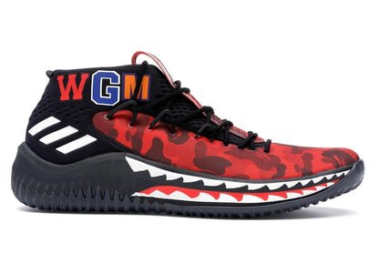 adidas Dame 4 A Bathing Ape Red