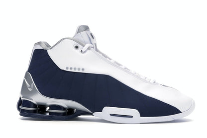 Nike Shox BB4 White Silver Navy