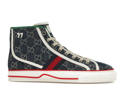 Gucci Tennis 1977 High Top Denim GG Print (Women's)