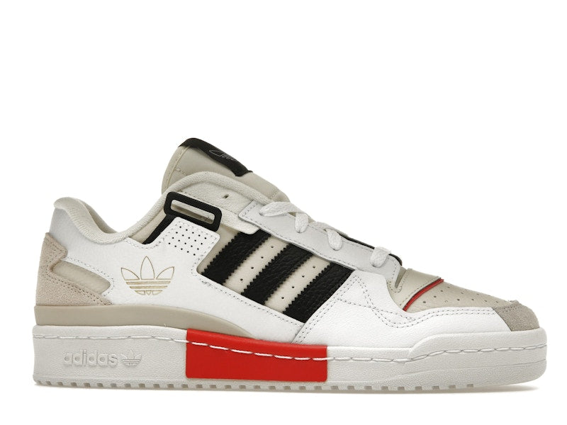 adidas Forum Exhibit Low White Vivid Red