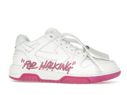 OFF-WHITE Out Of Office Low Tops (W) For Walking Fuschia