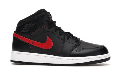 Jordan 1 Retro Mid Black Gym Red (GS)