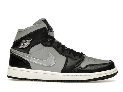 Jordan 1 Mid SE Black Metallic Silver (Women's)