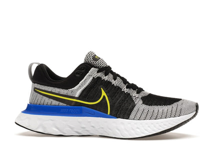 Nike React Infinity Run Flyknit 2 Black White Racer Blue Cyber