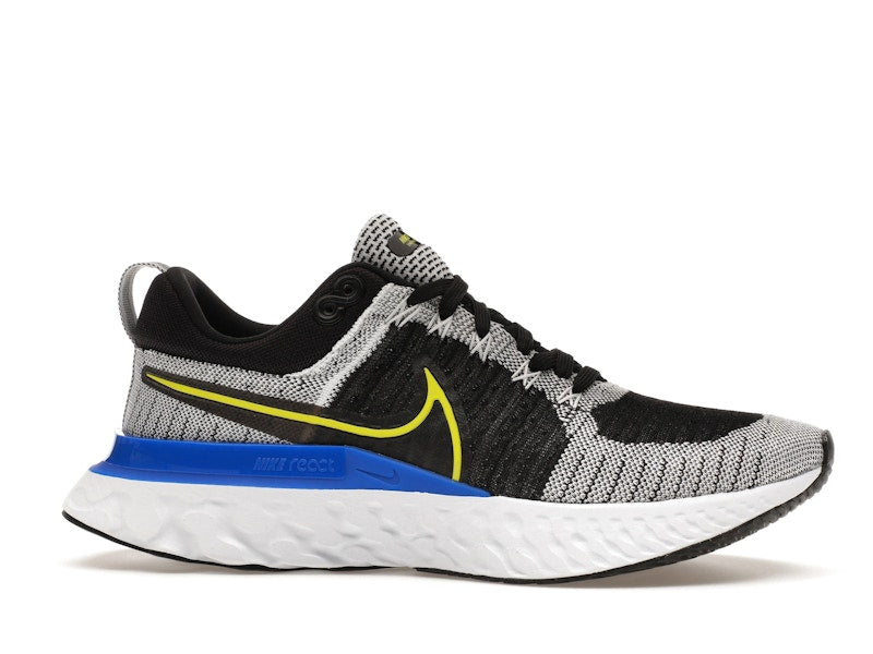 Nike React Infinity Run Flyknit 2 Black White Racer Blue Cyber