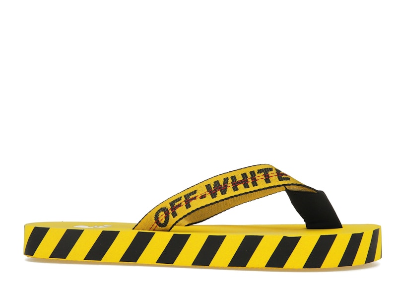 OFF-WHITE Industrial Flip Flops Yellow SS21