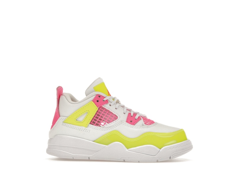 Jordan 4 Retro White Lemon Pink (PS)