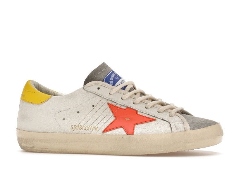 Golden Goose Super-Star White Orange Yellow