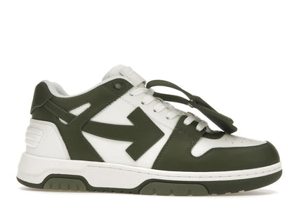 OFF-WHITE Out Of Office OOO Low Tops White Khaki
