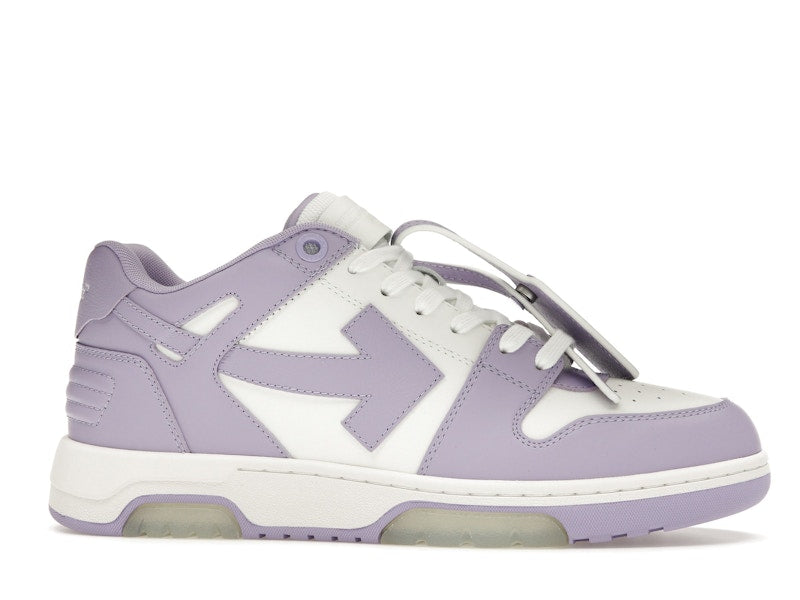 OFF-WHITE Out Of Office Calf Leather White Lilac