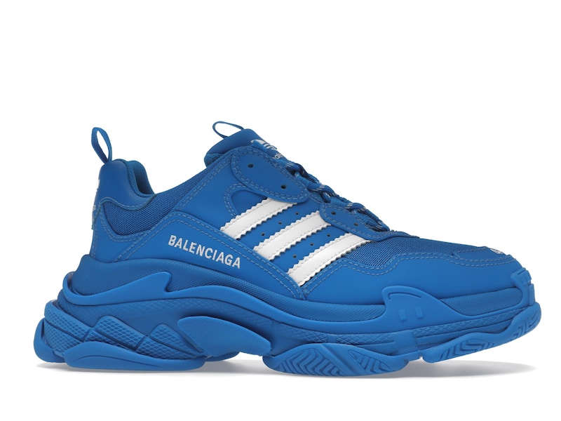 Balenciaga x adidas Triple S Blue White