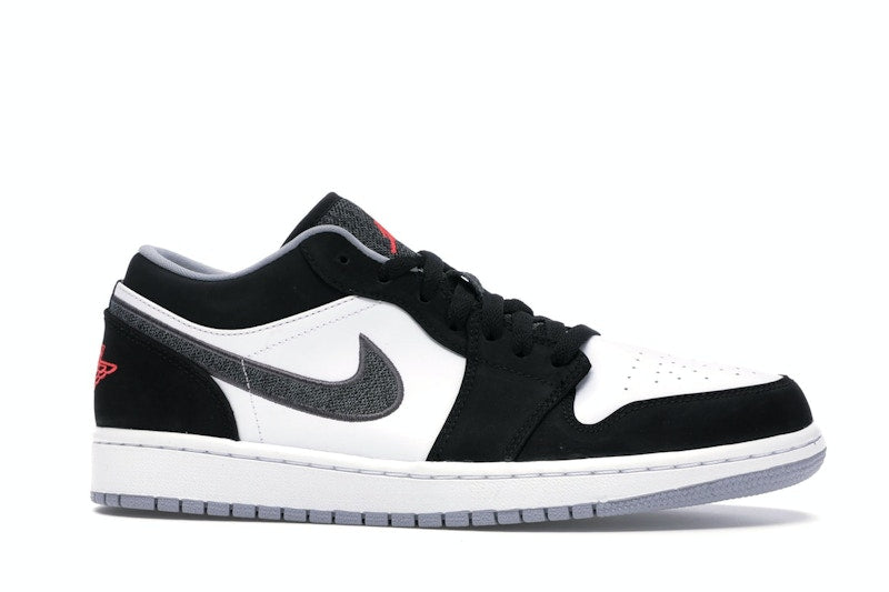 Jordan 1 Low Black White Wolf Grey Infrared 23