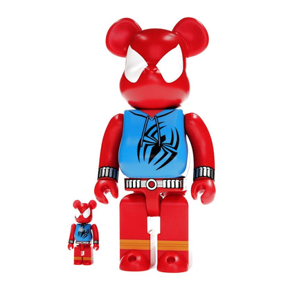 Bearbrick x Marvel Spider-Man Scarlet Spider 100% & 400% Set