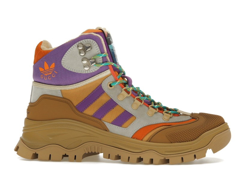 Gucci x Adidas Laced Up Boots Brown Purple (Women's)