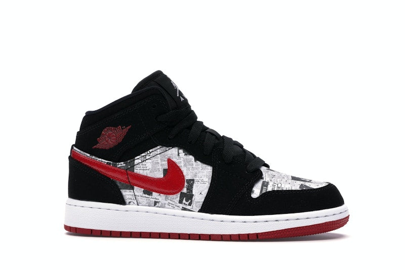 Jordan 1 Mid Newspaper Air Times (GS)