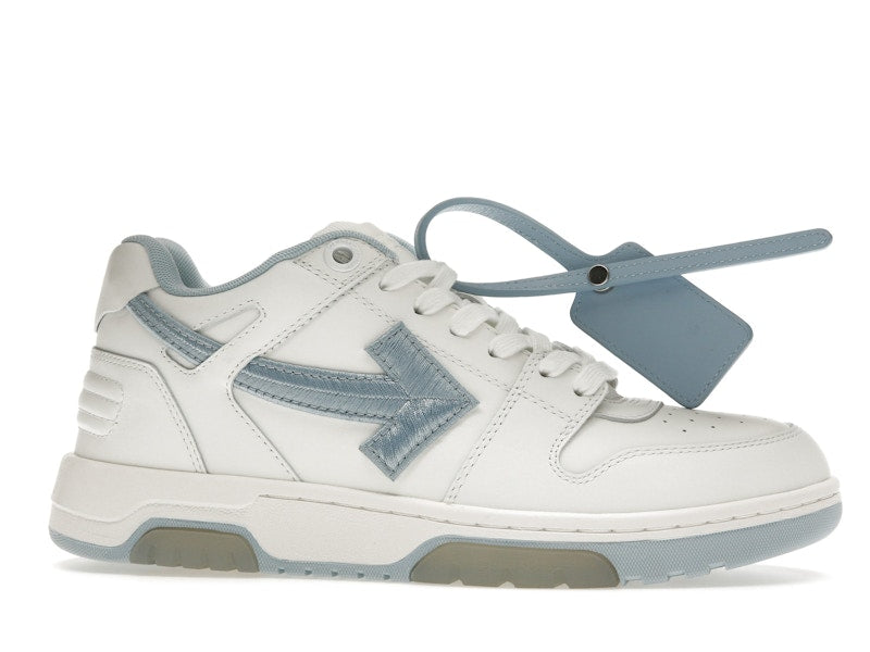 OFF-WHITE Out Of Office OOO Low Tops Embroidered Arrow White Light Blue