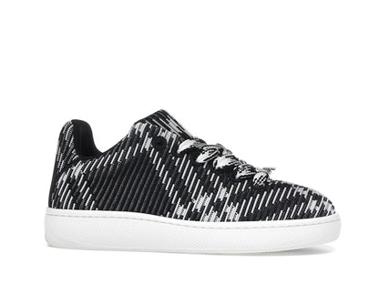 Burberry Check Knit Box Sneaker Black White (Women's)