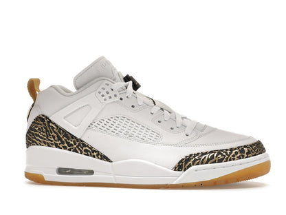 Jordan Spizike Low White Metallic Gold