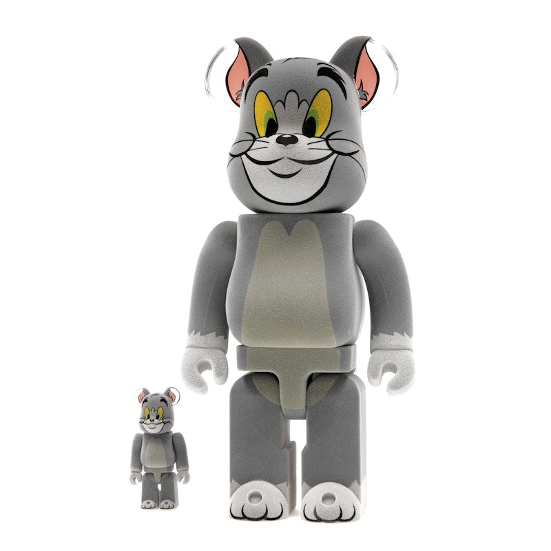 Bearbrick Tom and Jerry: Tom Flocky 100% & 400% Set
