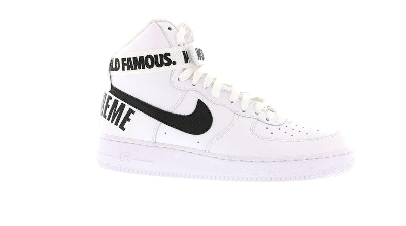 Nike Air Force 1 High Supreme World Famous White
