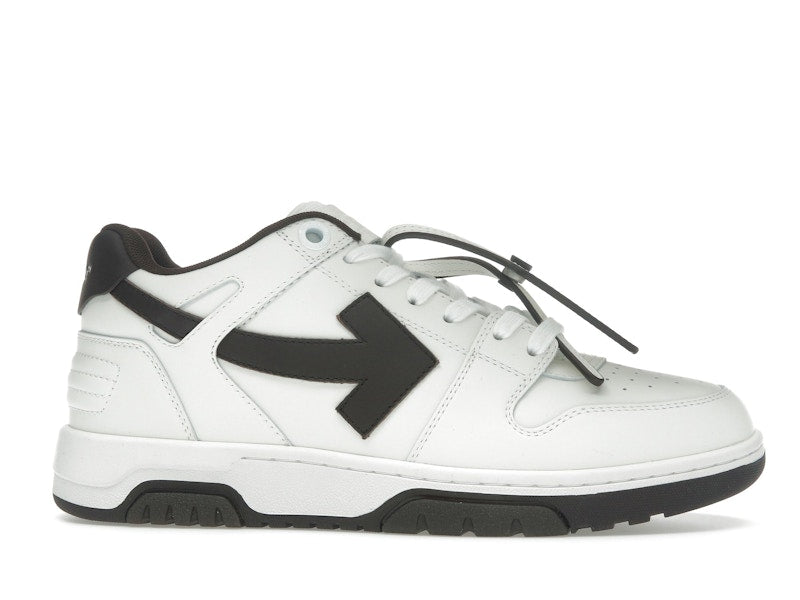 OFF-WHITE Out Of Office OOO Low Tops White Brown