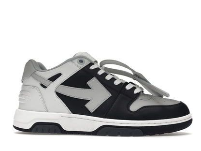 OFF-WHITE Out Of Office OOO Low Tops Light Grey Black