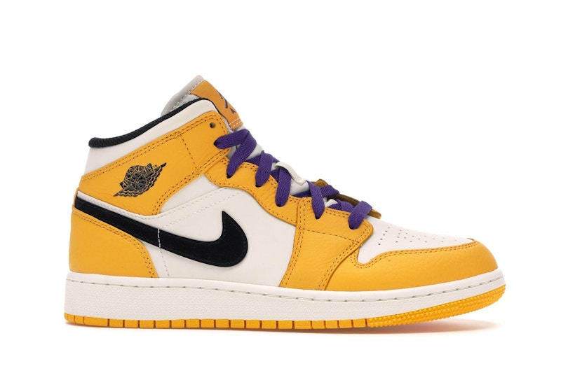 Jordan 1 Mid SE Lakers (GS)