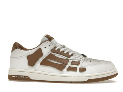 AMIRI Skel Top Low White Brown White