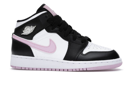 Jordan 1 Mid White Black Light Arctic Pink (GS)