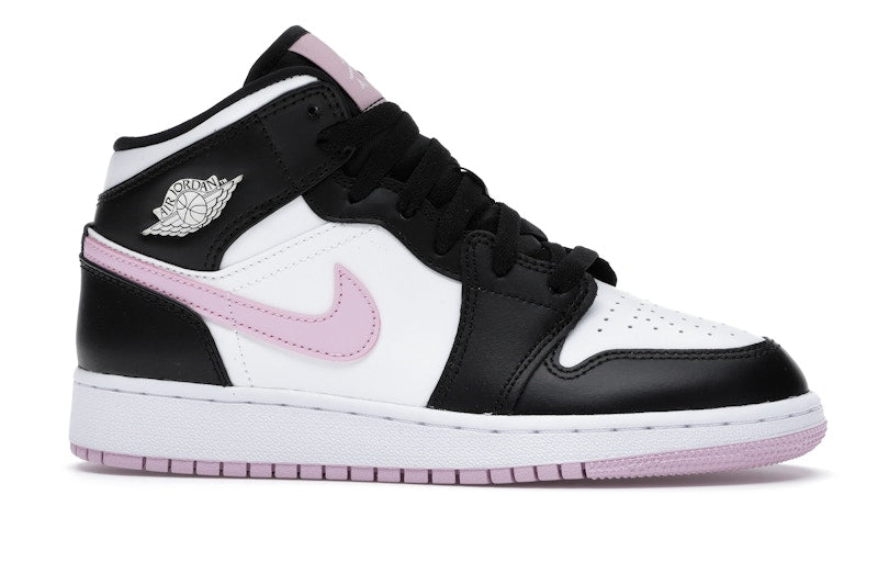 Jordan 1 Mid White Black Light Arctic Pink (GS)