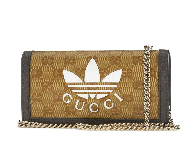 Gucci x adidas Wallet With Chain Beige/Brown